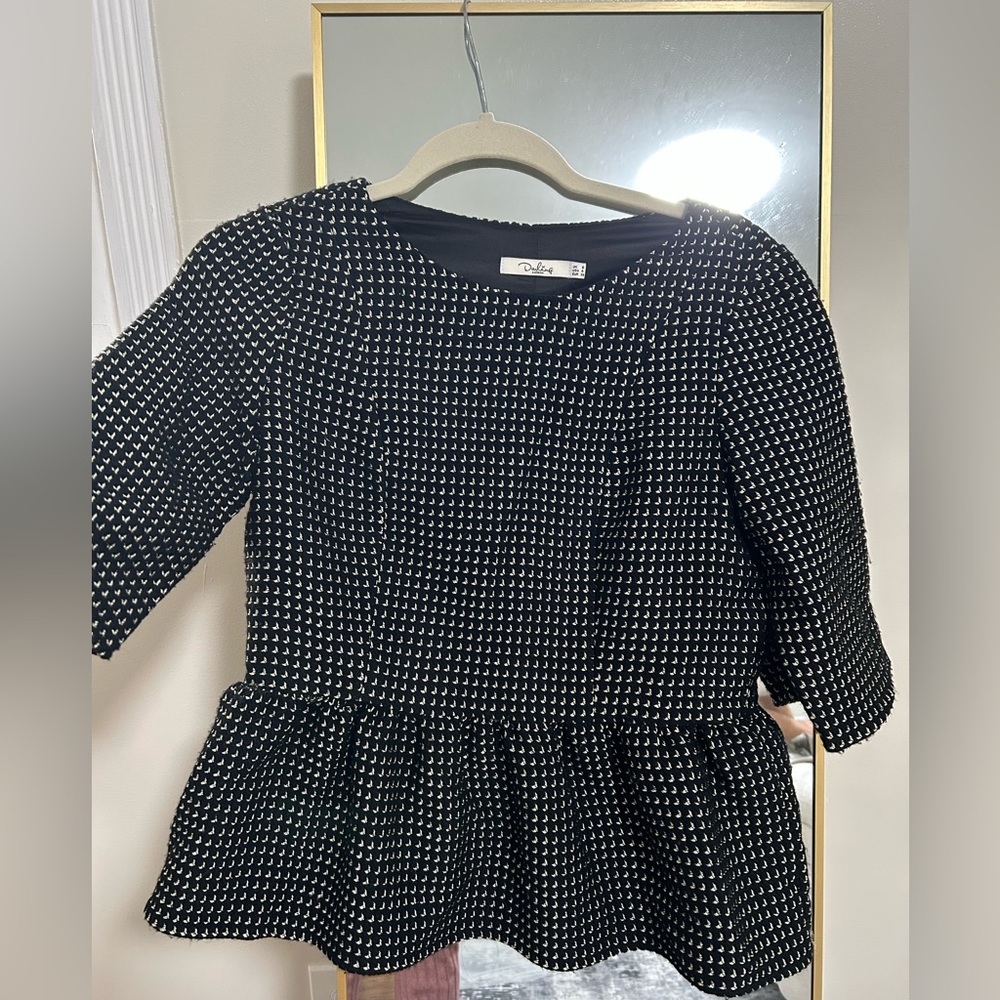 Darling Black and White Formal Kids Dress
